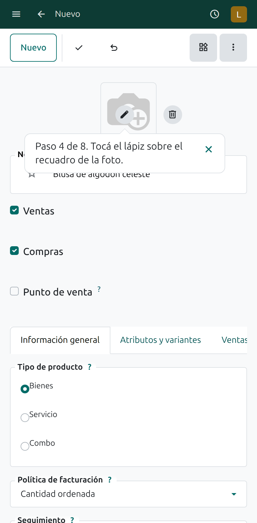 El recuadro de la foto