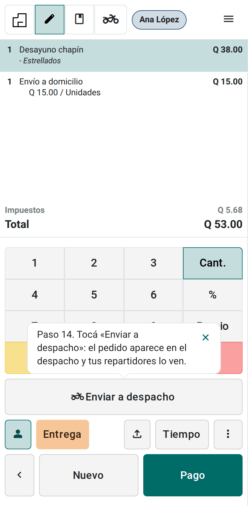 Enviar a despacho