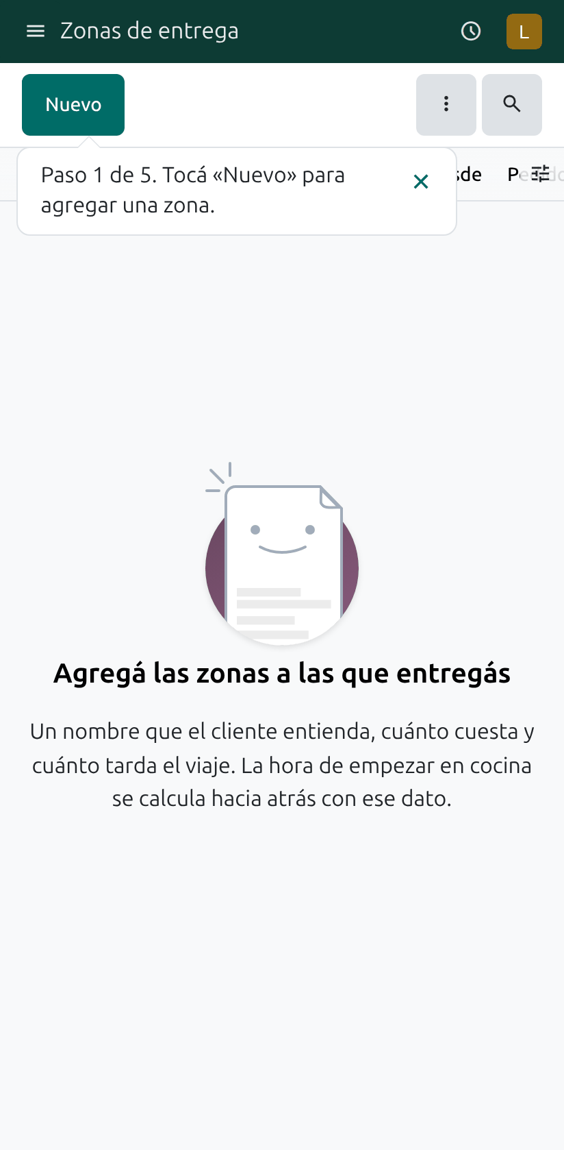 Las zonas de entrega, todavía sin ninguna