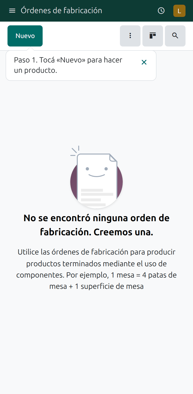 Las órdenes de fabricación