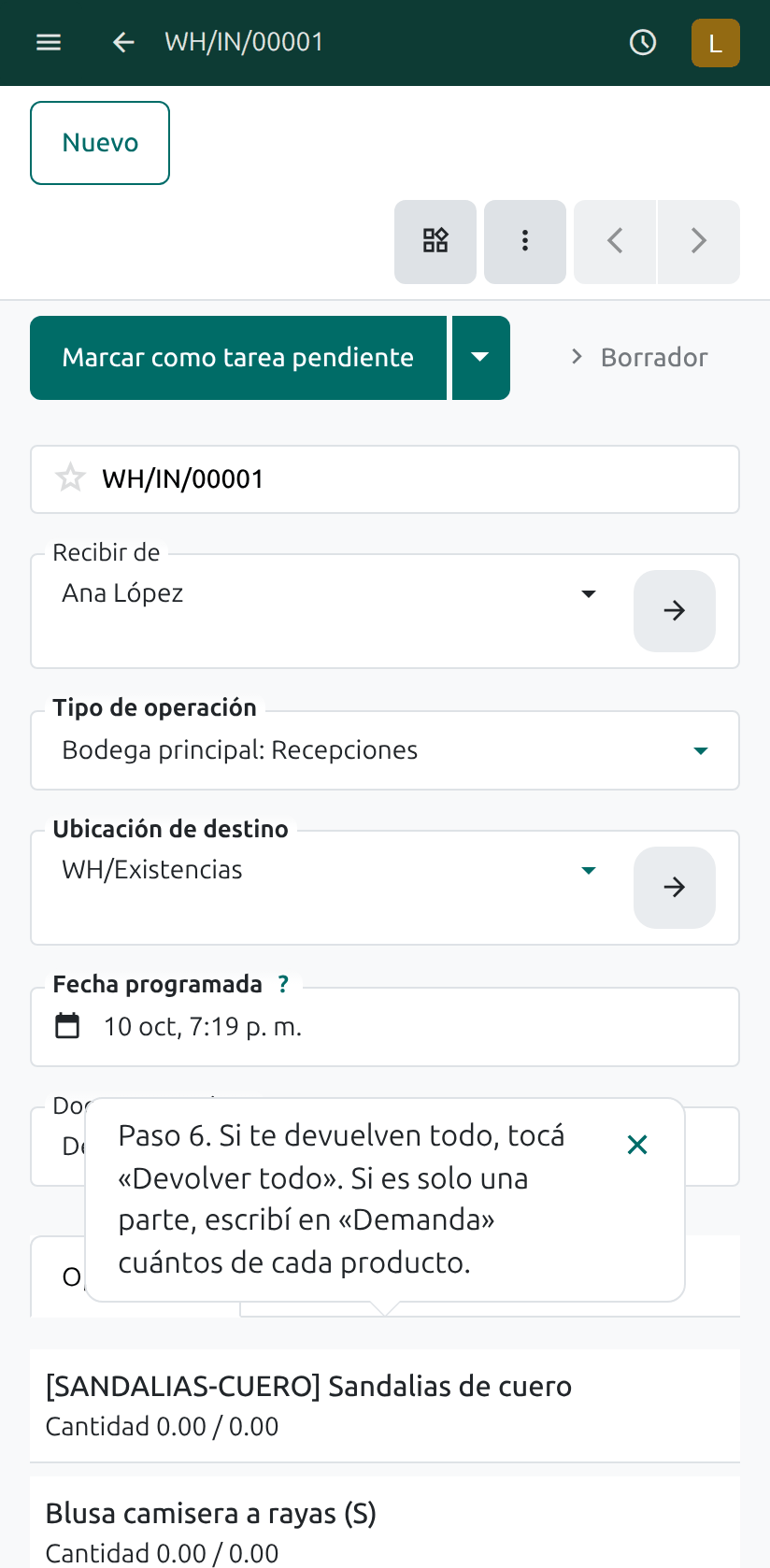 Lo que te devuelven