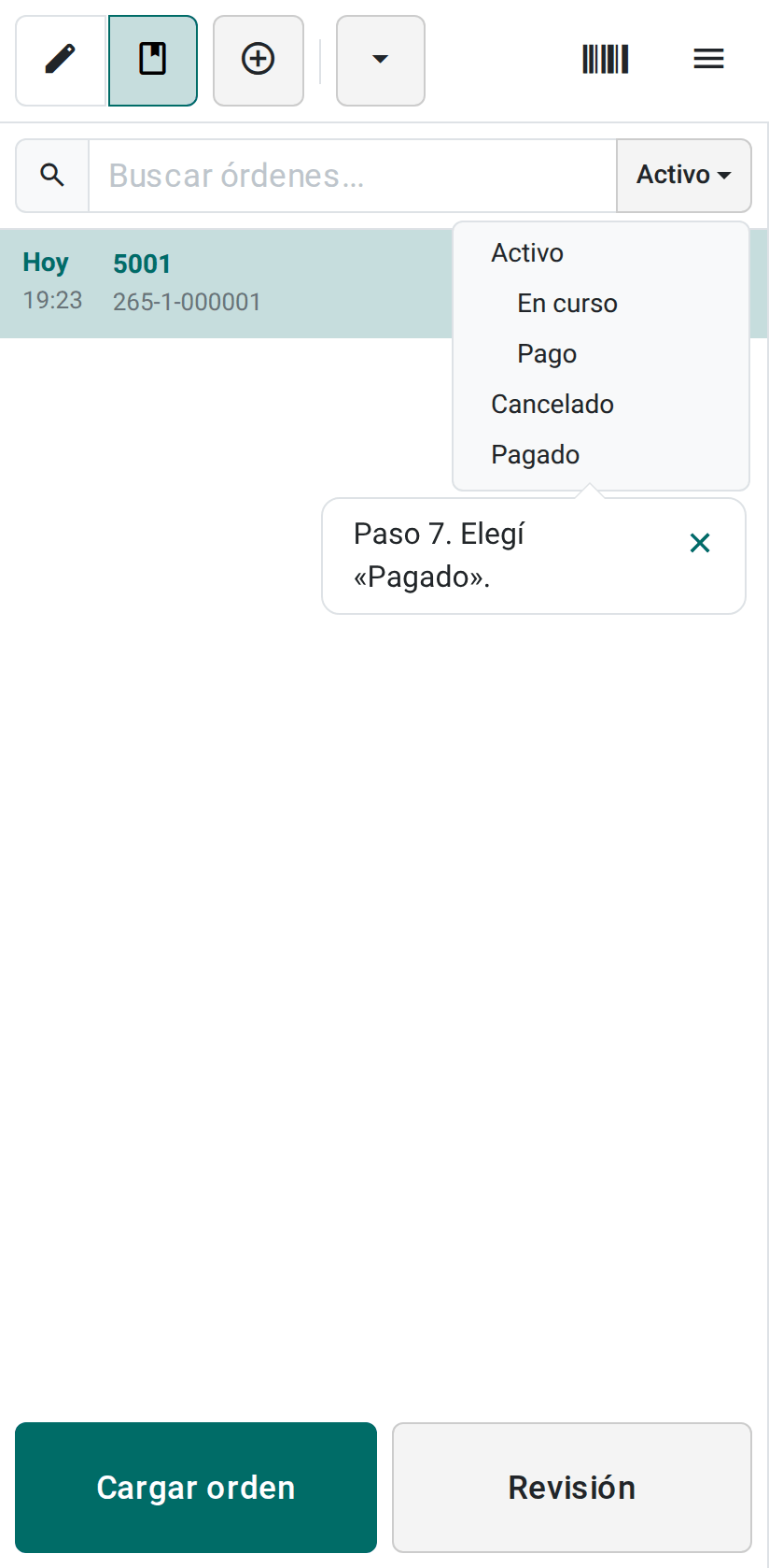 El filtro Pagado